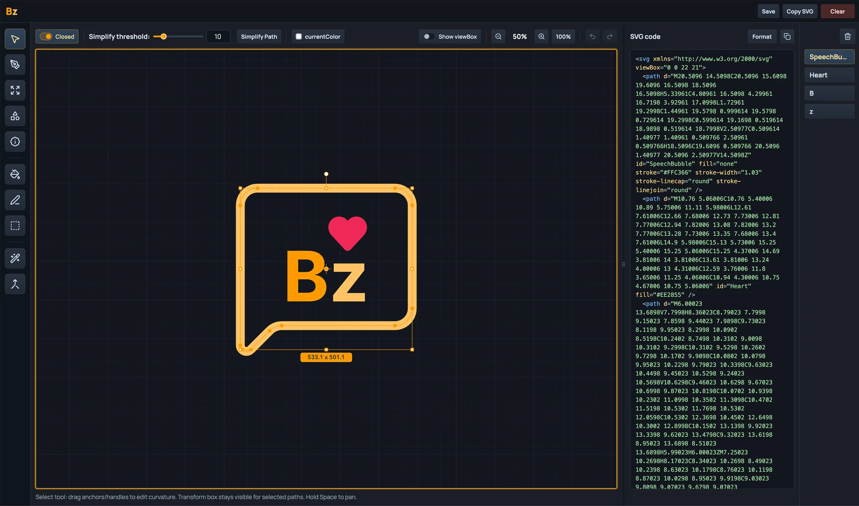 SVG editor