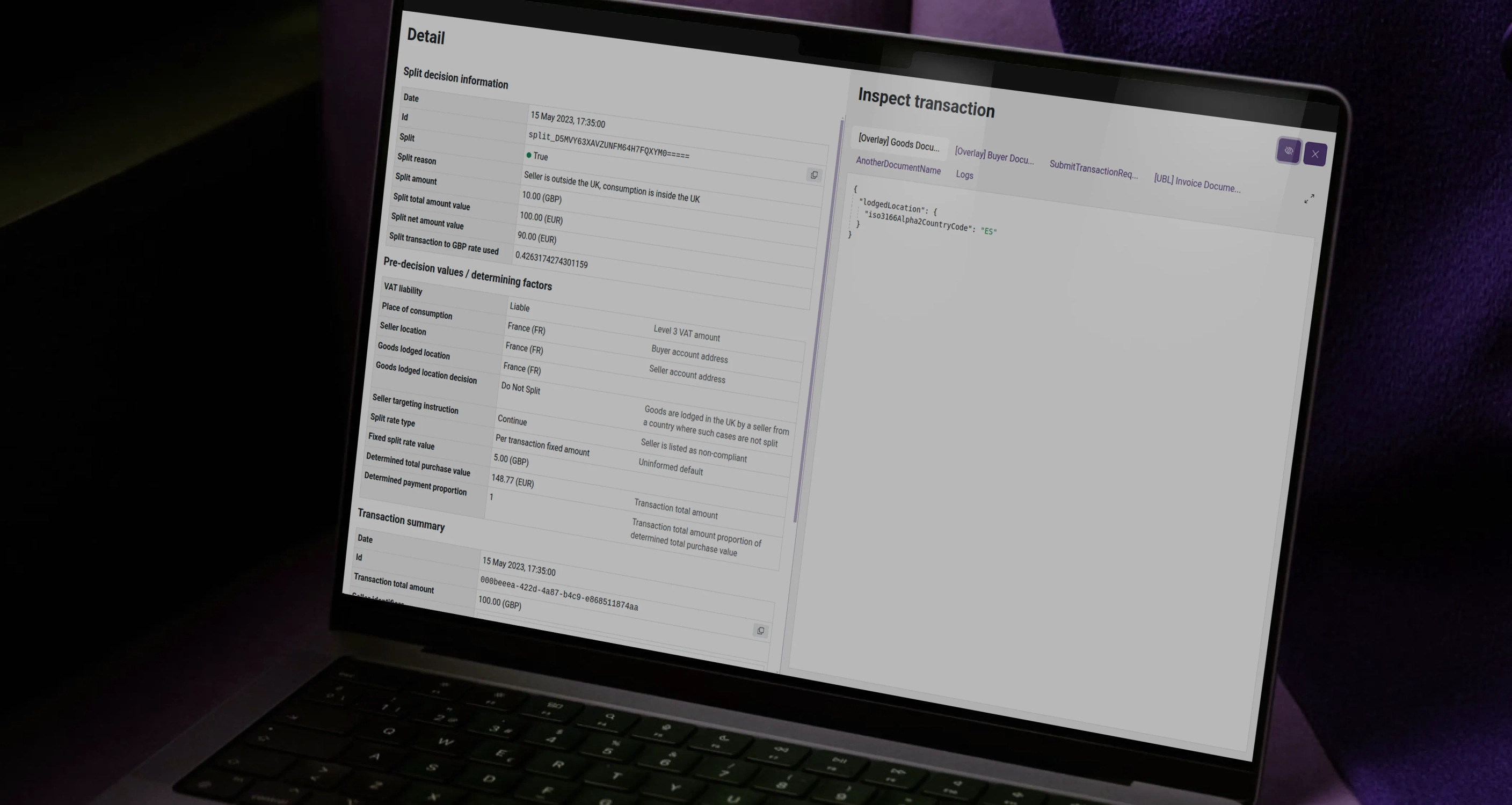 SPPOC dashboard.